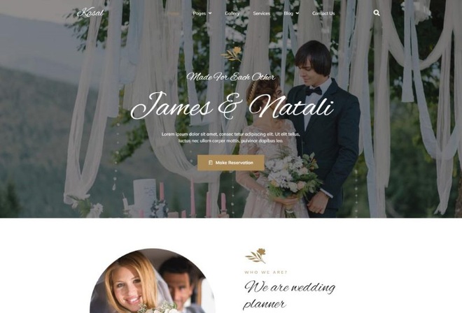 Kasal - Wedding and Event Planner Elementor Template Kit