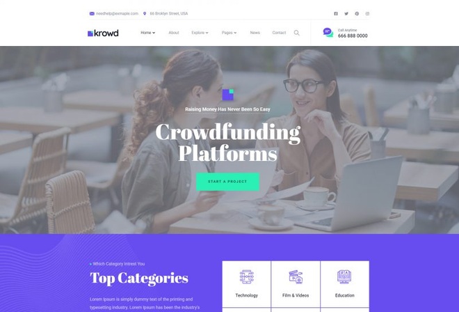 Krowd - Crowdfunding Projects & Charity