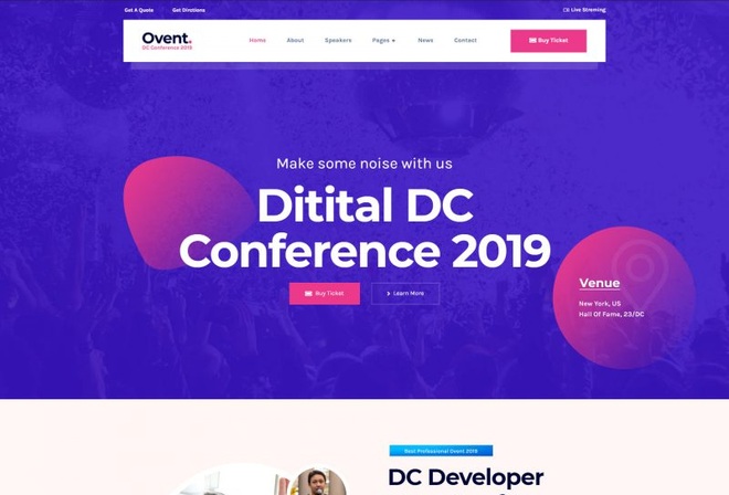 Ovent - Event Conference & Meetup