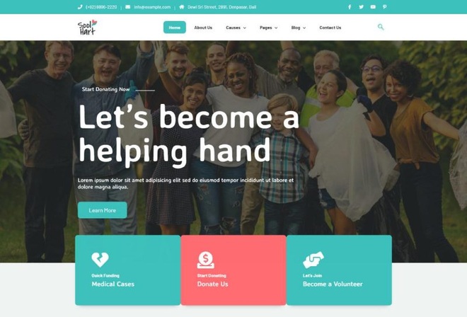 SoolHart - Charity NonProfit Elementor Template Kit