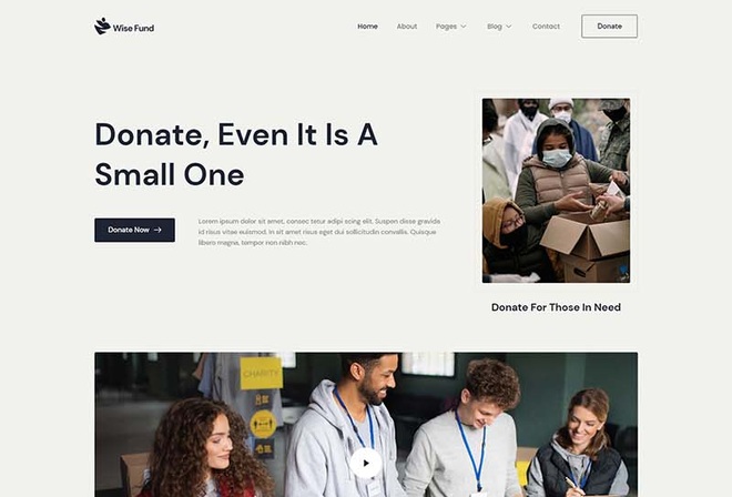 Wise Fund - Charity & Donation Elementor Template Kit