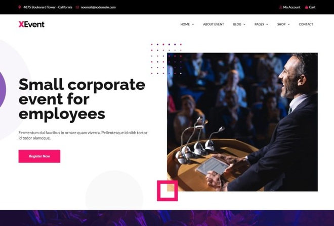 XEvent - Small Conference & Event Elementor Template Kit