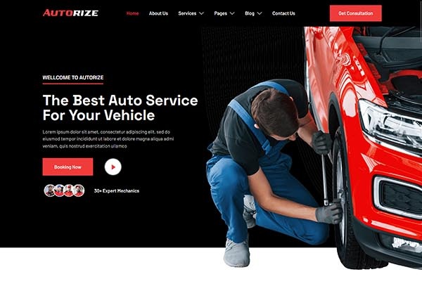Autorize - Car Repair & Auto Services Elementor Template Kit