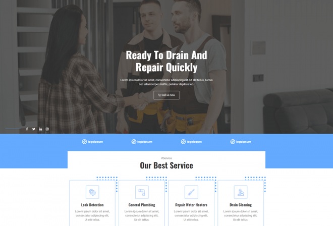 Lumb - Plumbing Service Elementor Template Kit