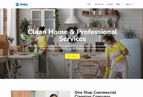 Noka - Cleaning Company Service Template Kit
