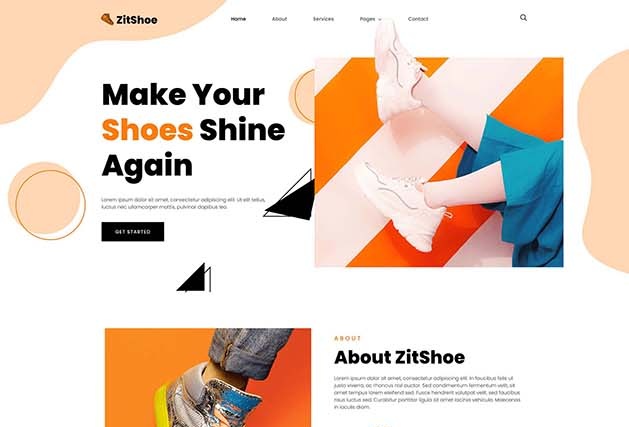 Zitshoe - Shoes Cleaning Service Elementor Template Kit