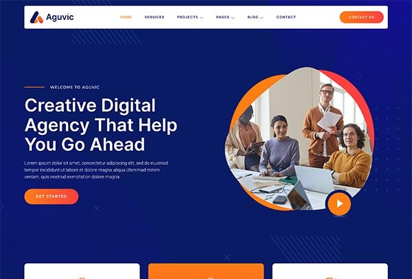 Aguvic - Creative Digital Agency Elementor Template Kit