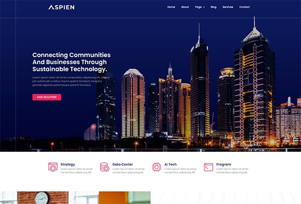 Aspien - Business Connecting Template Kit