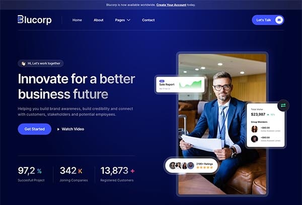 Blucorp – Corporate Business Elementor Template Kit