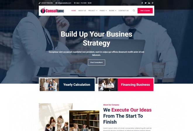 Business Consulting Elementor Template Kit
