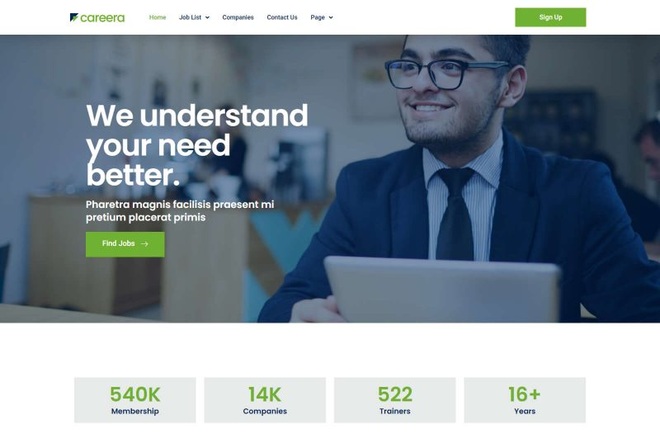 Careera - Templatekit for Recruitment agency