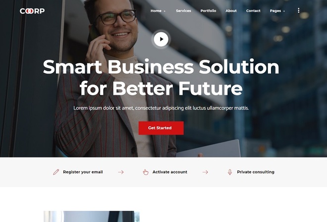 Coorp - Corporate & Business Solution Elementor Template Kit