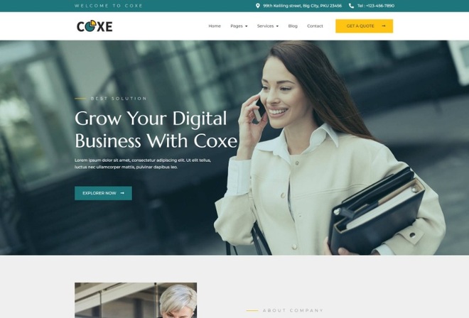 Coxe - Business Consulting Elementor Kit
