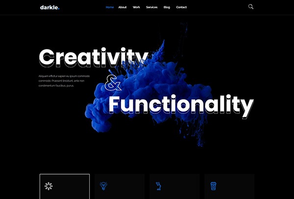 Darkle - Creative & Digital Agency Elementor Template Kit