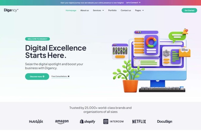 Digancy - Template kit for digital agency