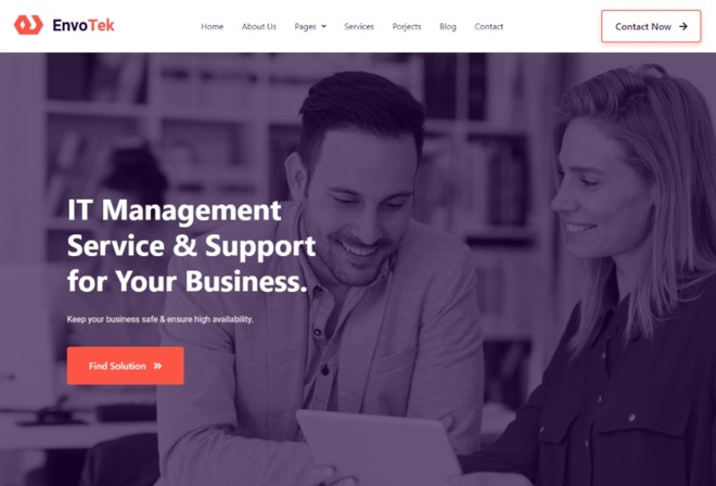 EnvoTek - IT Solution and Services Elementor Template Kit