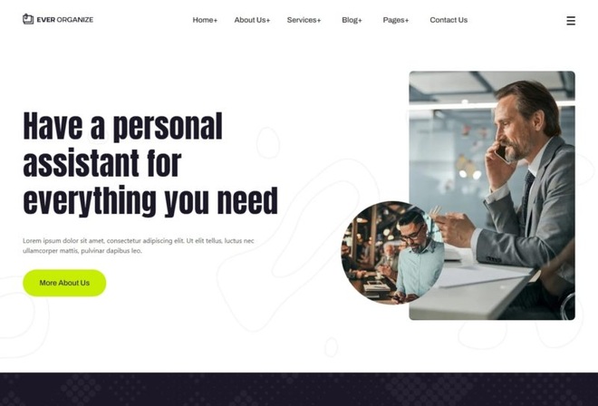 Ever Organize - Personal Assistant & Agency Elementor Template Kit