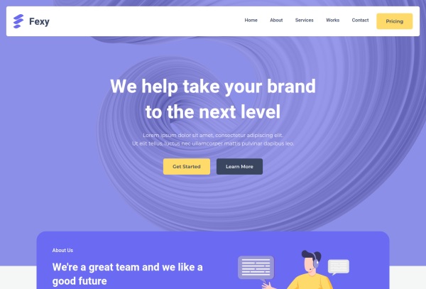 Fexy - Agency Landing Page Elementor Block Kit