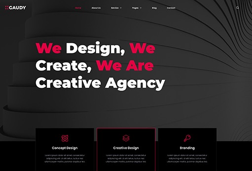 Gaudy – Dark Digital Agency Elementor Template Kit