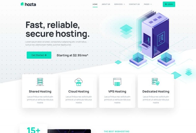 Hozta - Templatekit for Webhosting Services