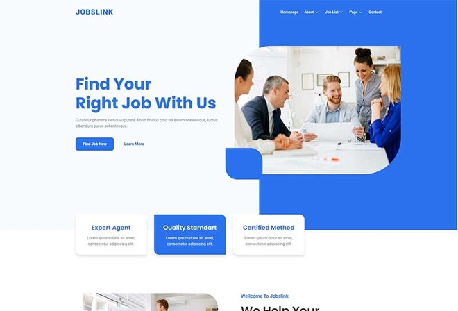 Jobslink – Human Resource & Recruitment Agency Elementor Template Kit