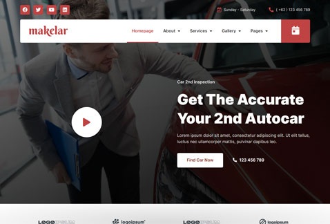 Makelar - Autocar Inspection Services Elementor Template Kit