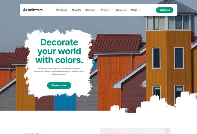 Paintters - Template kit for Painting Services