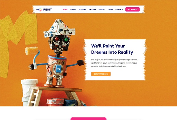 Peint – Painting Services Elementor Template Kit