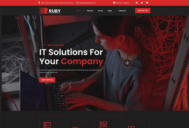 Ruby - IT Solution Elementor Template Kit