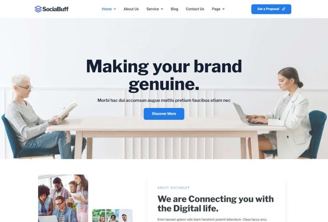 SociaBuff - Template Kit For Social Media Agency