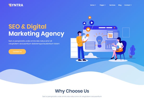 SYNTRA – SEO & Digital Marketing Agency Template Kit
