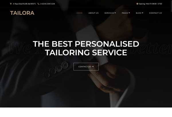Tailora – Clothing Alteration & Tailoring Service Elementor Template Kit