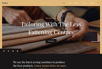 Teylor - Tailor Service Elementor Template Kit