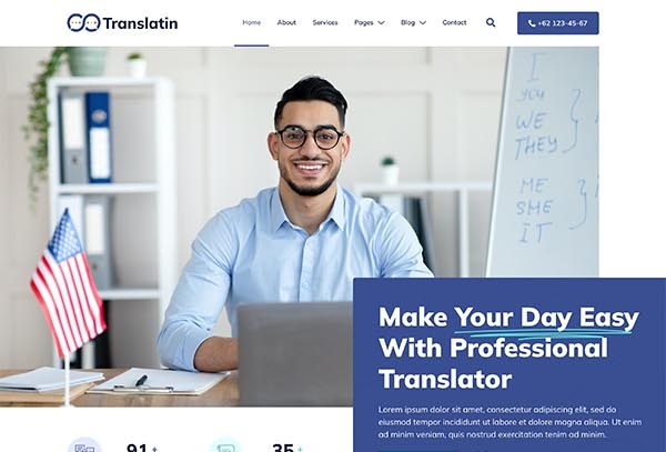 Translatin – Translation Services & Interpreting Agency Elementor Template Kit