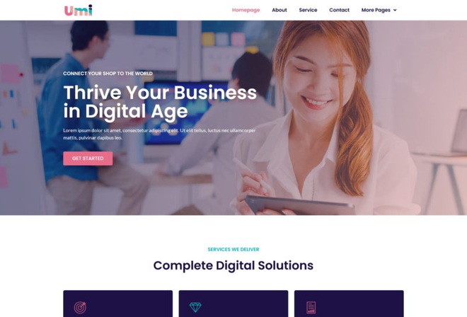 Umi - Web Design Agency Template Kit