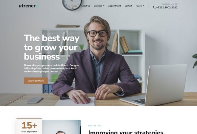 Utrener - Template Kit for Business Coach