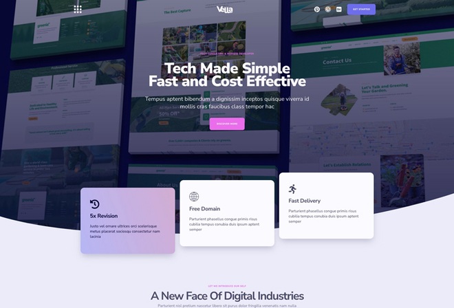 Vella - Template kit for digital agency