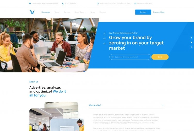 Victoria - Agency and Business Elementor Kit