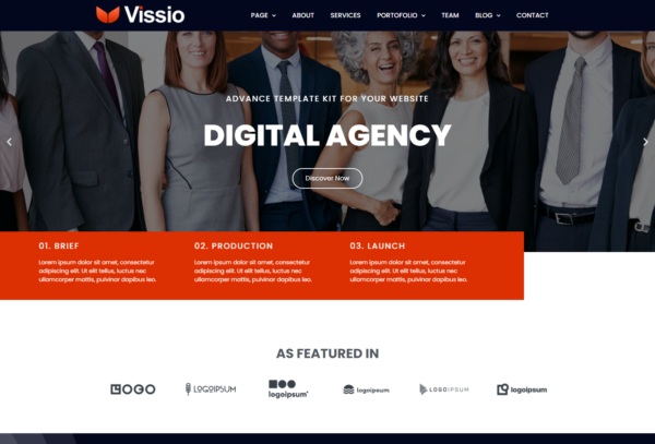 Vissio - Advance Template Kits For Agency