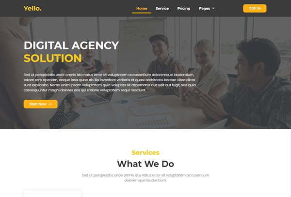 Yello - Digital Agency Template Kit