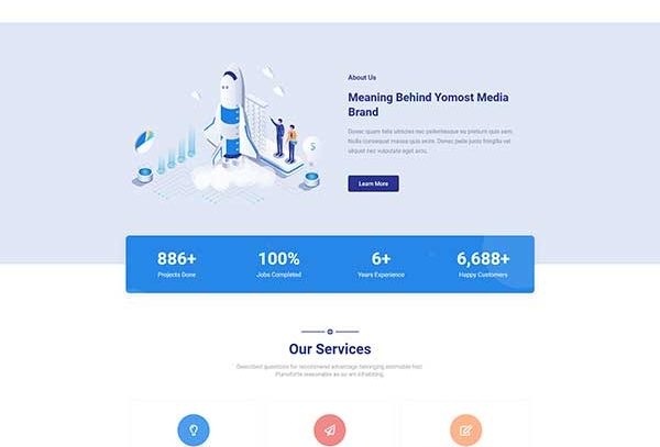 Yomost Business Services Elementor Template Kit