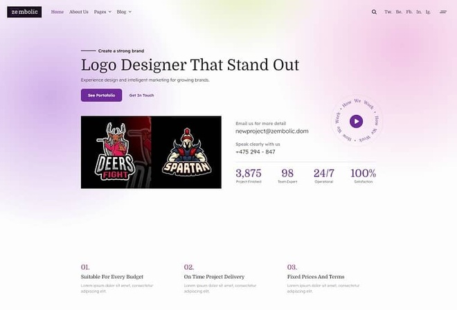 Zembolic Logo Designer Elementor Template Kit