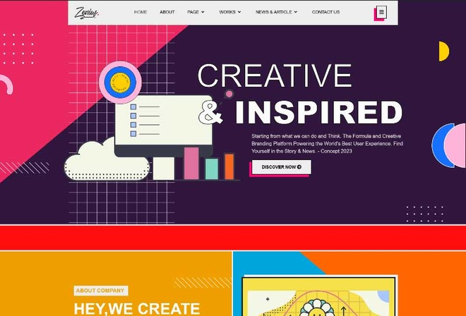 Zenius - Colorful Branding Agency Elementor Template Kit