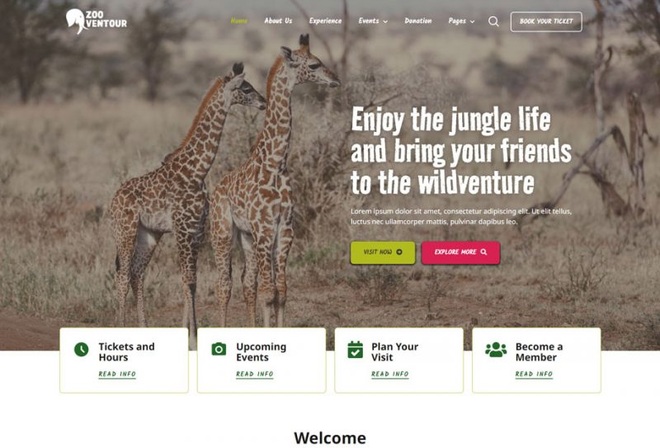 Zooventour - Template Kit for Safari and Zoo Service