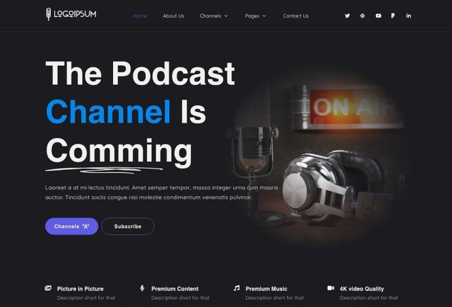 CakCuk - Podcast Channel Elementor Template Kit