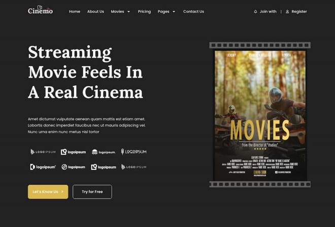 Cinemo - Movie Elementor Template Kit