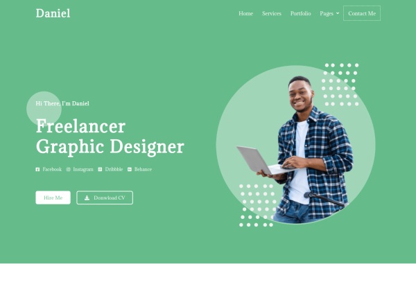 Daniel - Personal Freelancer Elementor Template Kit