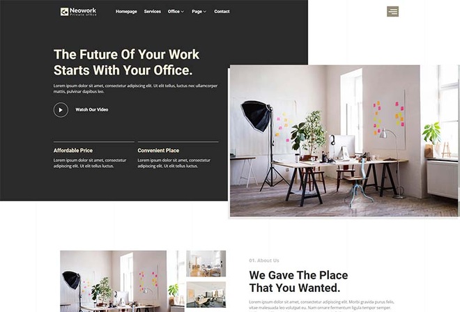 Neowork - Private Office Elementor Template Kit