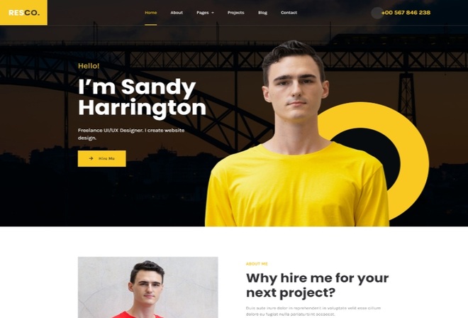 Resco - Resume Elementor Template Kit