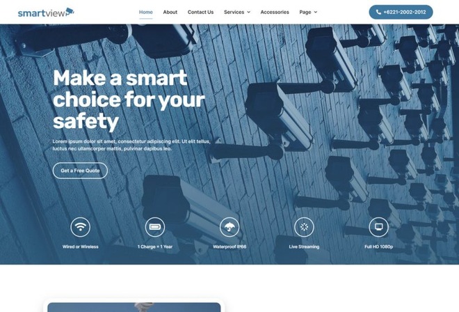 SmartView - Template Kit for CCTV & Security